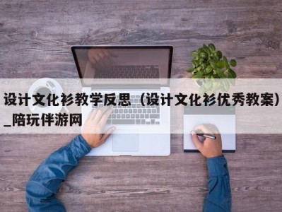 设计文化衫教学反思（设计文化衫优秀教案）_陪玩伴游网